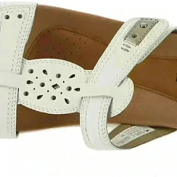 Cobb Hill Rubey Perf Slide Womens Sandal 10 BM US WhitePewter SAVE $30 - Picture 3 of 13